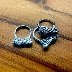 Dian Malouf Stacker Rings set of 3